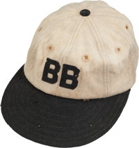 1927-28 Babe Ruth Game Worn Bustin' Babes Barnstorming Cap