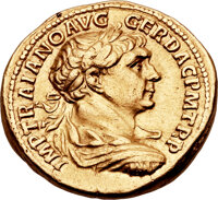 Ancients:Roman Imperial, Ancients: Trajan (AD 98-117). AV aureus (20mm, 7.12 gm,6h).&nbsp;...