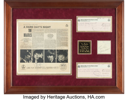Music Memorabilia:Autographs and Signed Items, Beatles Group of Signed Items (Circa 1970s).... (Total: 15 Items) Image #1