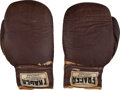 1964 Sonny Liston Fight Worn Gloves from First Cassius Clay Bout