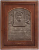 1939 Walter Johnson Presentational Hall of Fame Plaque